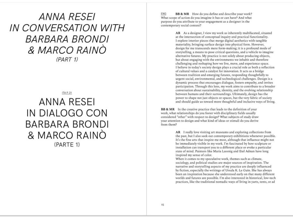 An image of the work enigmatic refractions – monograph by Designer Anna Resei