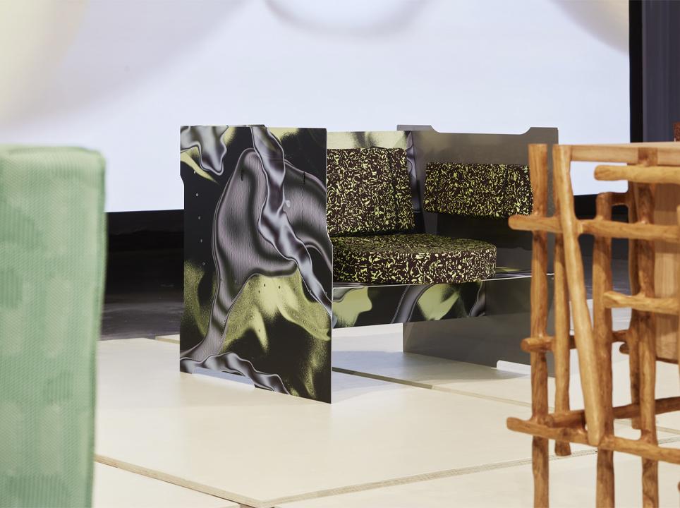 An image of the work formation lounge chair by Designer Anna Resei